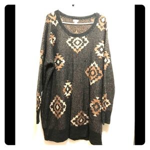 Metallic thread Sweater